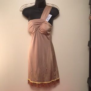 Size Small Sexy Dress Gold With Sequence Bottom